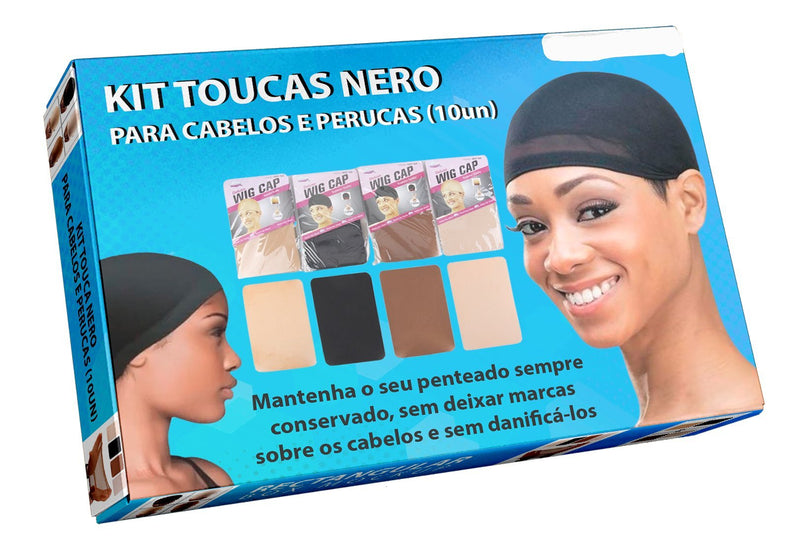 Kit Touca Nero para Cabelos e Perucas: Mantenha Seu Penteado Impecável Durante a Noite!